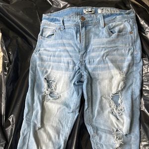 Indigo Rein Jeans - distressed light blue